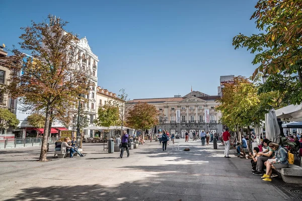 Plaza de Santa Ana, en Madrid — Foto de Stock
