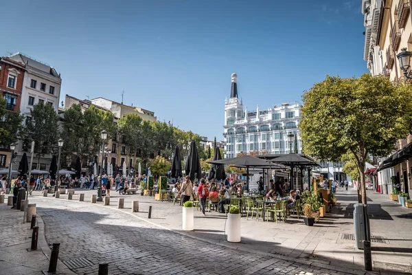 Plaza de Santa Ana, en Madrid — Foto de Stock