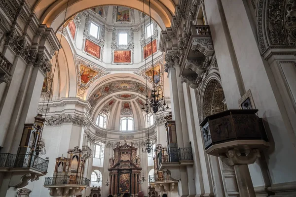Vista interna della Cattedrale di Salisburgo — Foto Stock