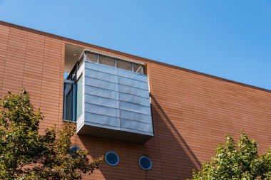 Viyana ana kitaplığının görünümünü düşük açılı