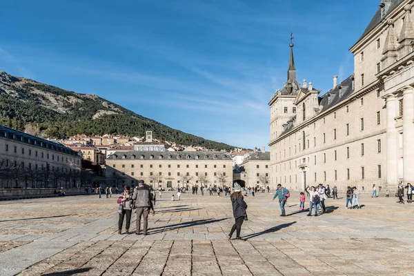 Außenansicht des Klosters von el escorial — Stockfoto
