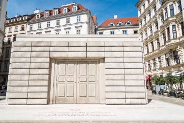 Judenplatz Holocaust Memorial tarihi şehir merkezi Viyana