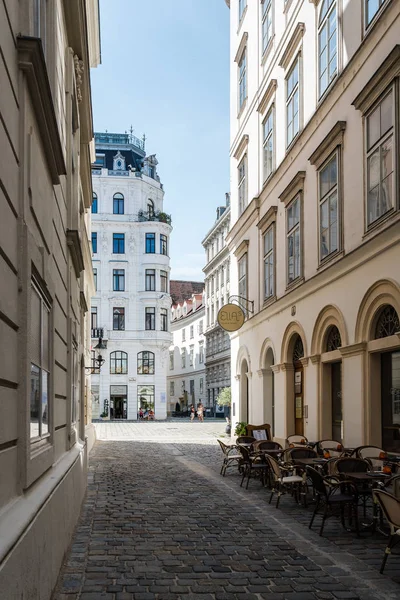 비엔나의 역사적인 유태인 지역에서 거리 — 스톡 사진