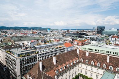 Viyana görünümünden Katedrali çatısı