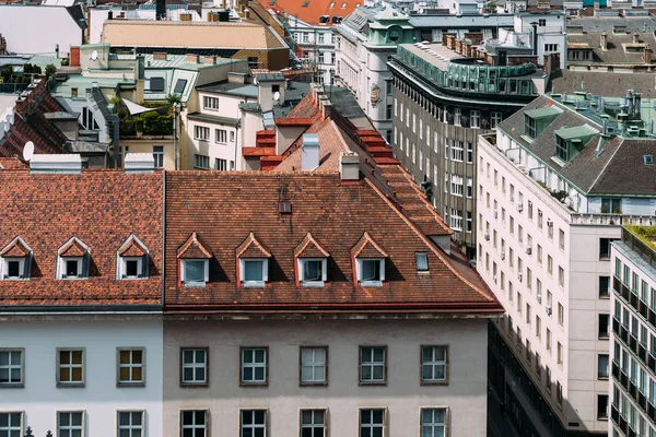 Vista de Viena desde el techo de la Catedral — Foto de Stock