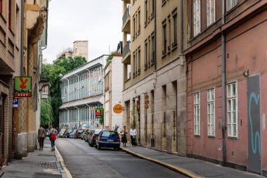 Budapeşte'de Yahudi Mahallesi sokak