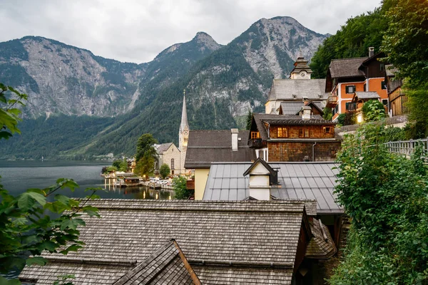 Γραφική θέα του Χάλστατ σε Αυστριακές Άλπεις — Φωτογραφία Αρχείου