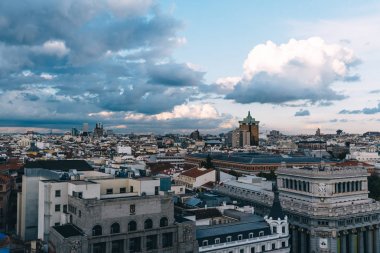 Circulo de Bellas Artes çatı Madrid manzarası