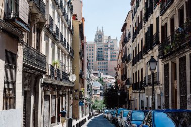 Madrid Malasaña bölgesinde sokak sahne