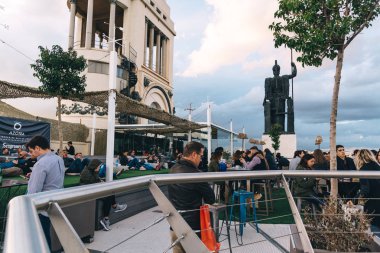 Kafede Circulo de Bellas Artes Madrid Roo zevk insanlar