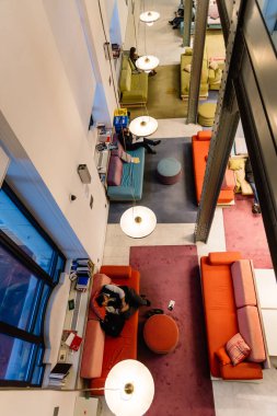 Centro Cibeles Madrid yeni Belediye Binası iç görünümü