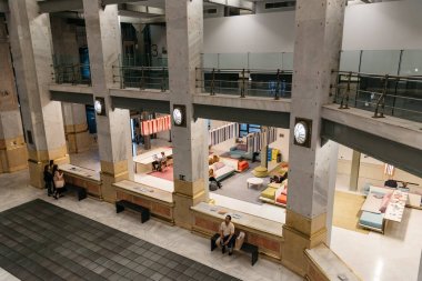 Centro Cibeles Madrid yeni Belediye Binası iç görünümü