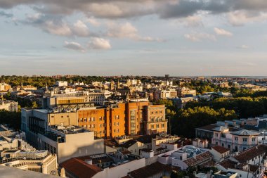 Circulo de Bellas Artes çatı Madrid manzarası