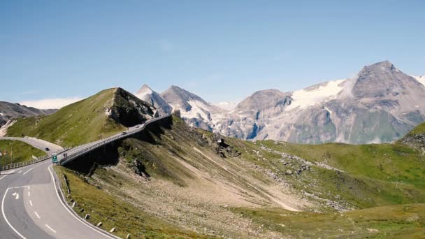 Weg Grossglockner Oostenrijkse Alpen — Stockvideo