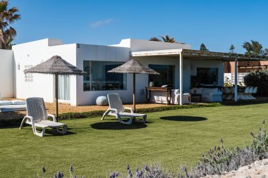 Corralejo 'daki tatil köşkü. 