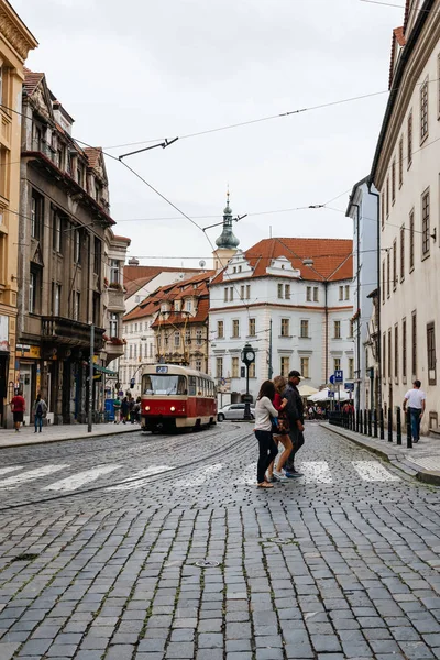 Вулиця сцени в Празі — стокове фото