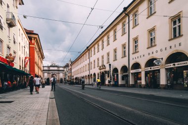 Maria-Theresien Sreet Innsbruck tarihi merkezinde