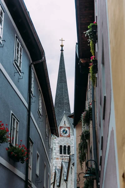Malowniczy widok miasta Hallstatt w regionie Alpy Austriackie — Zdjęcie stockowe
