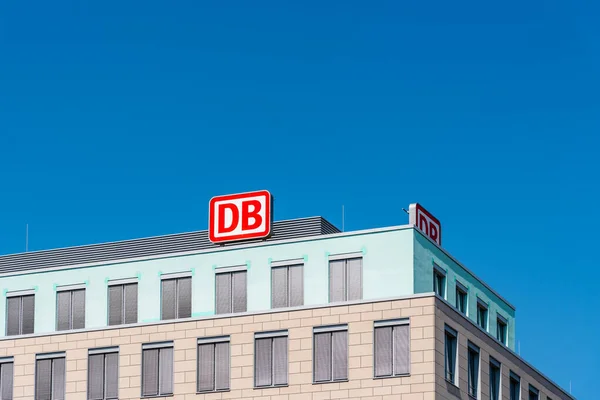 Deutsche Bahn AG, Kereta Api Jerman, kantor di Berlin — Stok Foto