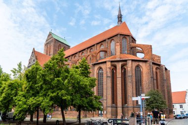 Wismar, Almanya 'daki Aziz Niklas Kilisesi. Dış görünüm