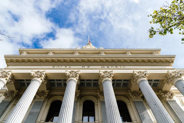 View of the Stock Exchange of Madrid building — Stock Photo, Image