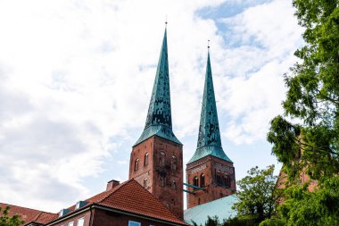 Lubeck Katedrali 'nin manzarası