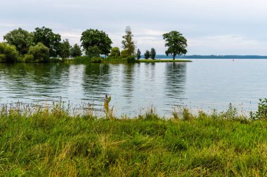 Scenic view of Schweriner Innensee lake in Schwerin, Germany clipart
