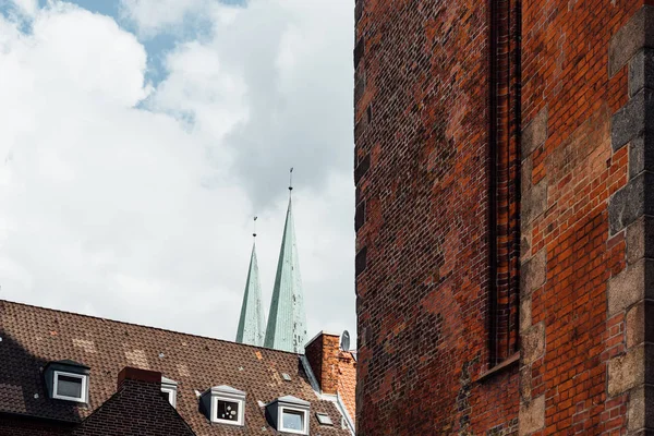 Cityscape of historic centre of Lubeck, German — Stockfoto