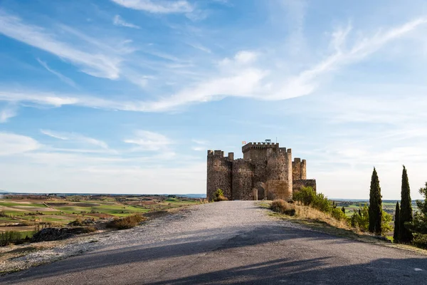 Las ruinas del castillo medieval de Penaranda de Duero, Burgos, Castilla y León, España — Foto de Stock