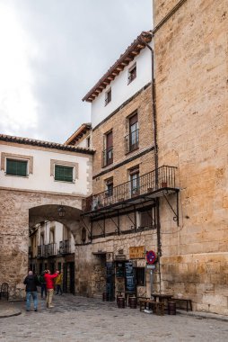 İspanya, Guadalajara, Pastrana 'daki Plaza de la Hora.