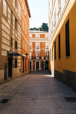 Madrid Tarih Merkezi 'nde Boş Yayalar Sokağı