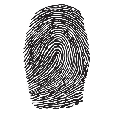 Parmak izi vektör çizim