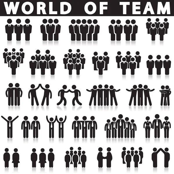 Takım simge vektör seti.