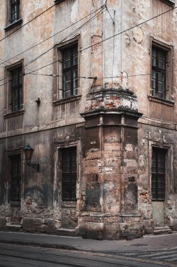 Eski Lviv Ukrayna şehirde antik mimari