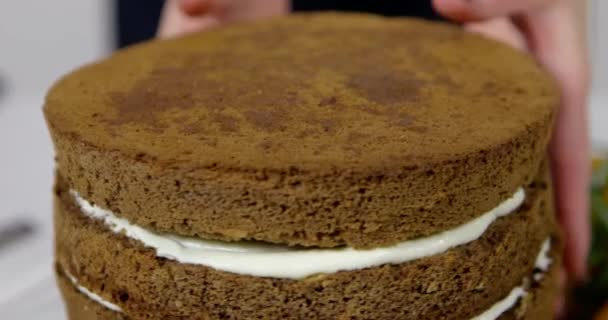 Ricette Della Cucina Torte Cioccolato — Video Stock