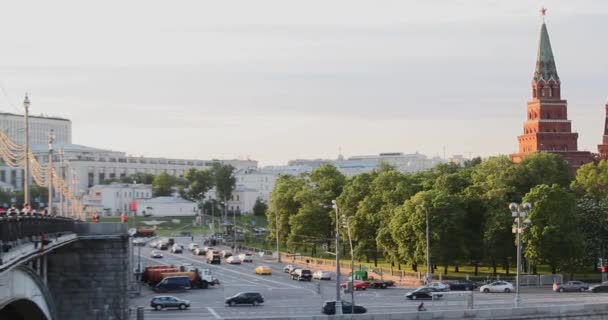 Mei 2019 Arbat Street Moskou Rusland Toeristen Lopen Oude Arbat — Stockvideo