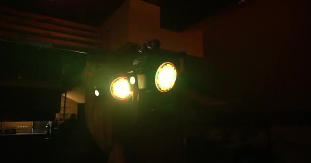 Ljus Blinkande Vägg Flashlights Stage Floodlight Blinder Blinking Lights Flash — Stockvideo