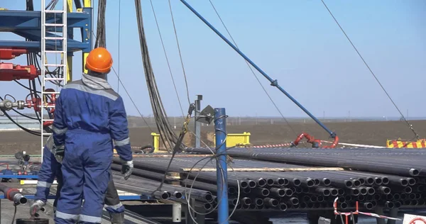 Rurociąg Wydobywczy Ropy Naftowej Gazu Ziemnego Dla Przemysłu Offshore — Zdjęcie stockowe