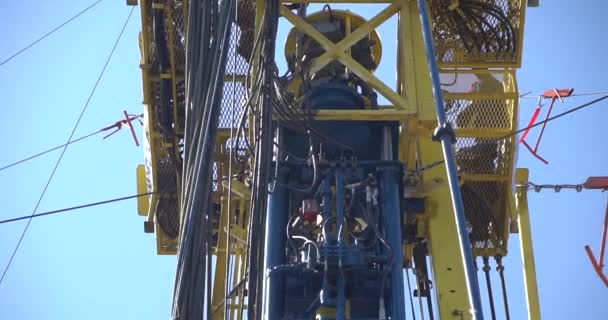 Productietoren Voor Olie Gas Olie Gasindustrie — Stockvideo