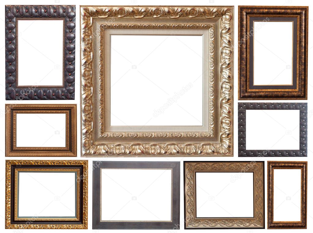 Frames isolated on white