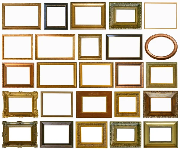 Çerçeveler resimleri altın antik antik ait koleksiyonu izole müze