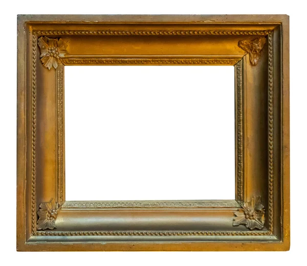 Photo Antique Picture Frame Isolated White Background — Stock Photo, Image