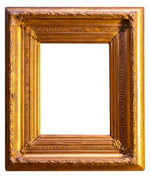 Photo Antique Picture Frame Isolated White Background — Stock Photo, Image