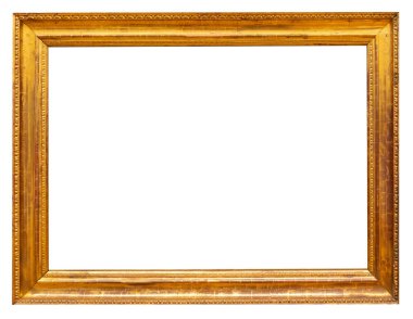 Beyaz arkaplanda izole edilmiş antik fotoğraf çerçevesi