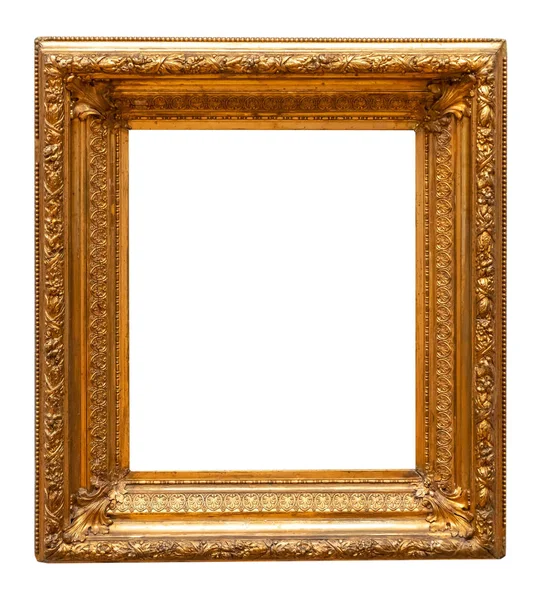 Antique Photo Picture Frame Isolated White Background — Stock Photo, Image