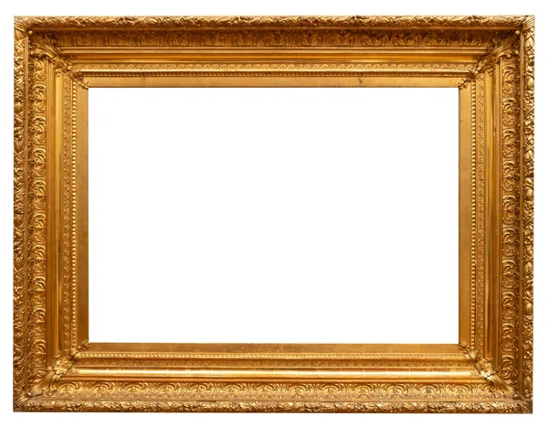 Beyaz arkaplanda izole edilmiş antik fotoğraf çerçevesi