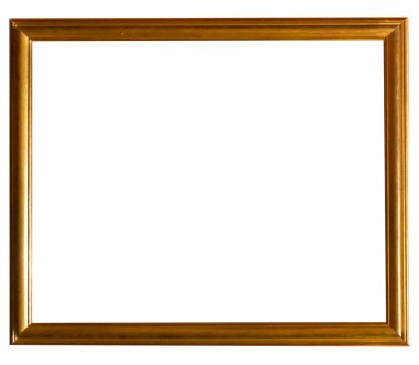 Beyaz arkaplanda izole edilmiş eski fotoğraf çerçevesi