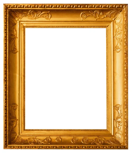 Рамка Багет Ізольований Декор Золотий Вінтажний Інтер — стокове фото