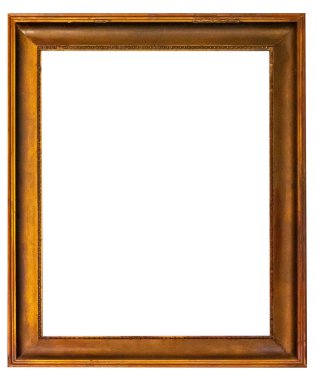 Çerçeve baget, izole edilmiş altın rengi iç dekorasyon.