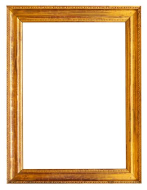 Beyaz arkaplanda izole edilmiş eski fotoğraf çerçevesi